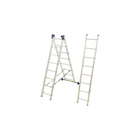 Лестница алюминиевая Алюмет 3х8 ступеней трехсекционная универсальная H3 5308
