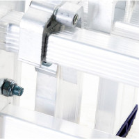 Лестница алюминиевая Алюмет 3х14 ступеней трехсекционная универсальная H3 5314