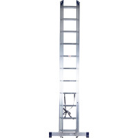 Лестница алюминиевая Алюмет 3х11 ступеней трехсекционная универсальная H3 5311