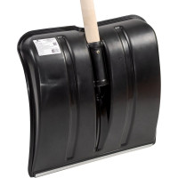 Снеговая лопата с деревянным черенком и V-ручкой Цикл Витязь 4607156361878