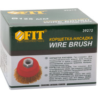 Корщетка-чашка (125 мм; М14; латунированная проволока) FIT IT 39272