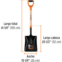 Штыковая прямоугольная лопата Truper PCS-4P 17202