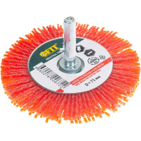 Корщетка-колесо (75 мм; нейлон) для дрелей FIT IT 38607