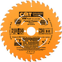 Диск пильный по дереву (210х30/25х1,8/1,2 мм; Z36) CMT 271.210.36M