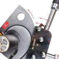 Секторные ножницы КВТ НС-100 с телескопическими рукоятками для резки бронированных кабелей 53808