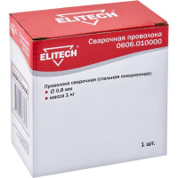 Проволока сварочная стальная омедненная (1 кг; D 0.8 мм) Elitech 0606.010000