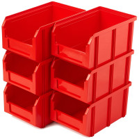 Пластиковый ящик Стелла-техник 234х149х120мм, 3,8 литра, V-2-красный