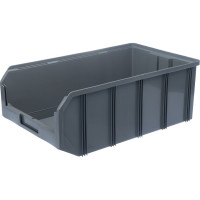 Пластиковый ящик Стелла-техник 502х305х184мм, 20 литров, V-4-серый