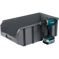 Пластиковый ящик Стелла-техник 502х305х184мм, 20 литров, V-4-серый