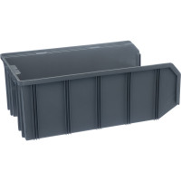 Пластиковый ящик Стелла-техник 502х305х184мм, 20 литров, V-4-серый