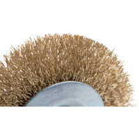 Кордщетка радиальная мягкая (100 мм) для дрели ПРАКТИКА 773-408