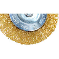 Кордщетка радиальная мягкая (75 мм) для дрели ПРАКТИКА 032-553