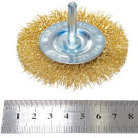 Кордщетка радиальная мягкая (75 мм) для дрели ПРАКТИКА 032-553