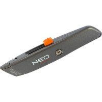 Нож с трапециевидным лезвием NEO Tools 18 мм металлический корпус 63-702