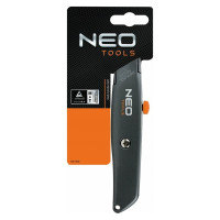 Нож с трапециевидным лезвием NEO Tools 18 мм металлический корпус 63-702