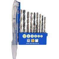 Набор сверл комбинированный Профи по металлу/бетону/дереву (18 шт) ПРАКТИКА 640-391