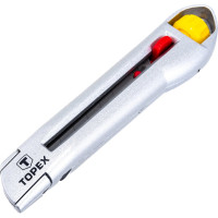 Нож с отламывающимся лезвием TOPEX в металлическом корпусе, 18 мм 17B103