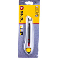 Нож с отламывающимся лезвием TOPEX в металлическом корпусе, 18 мм 17B103