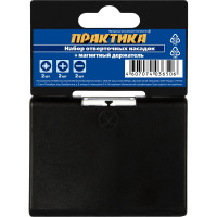 Набор бит (7 шт; PH; PZ; SL; 25 мм + магнитный держатель) ПРАКТИКА 036-506