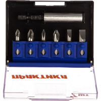 Набор бит (7 шт; PH; PZ; SL; 25 мм + магнитный держатель) ПРАКТИКА 036-506