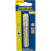 Держатель магнитный цельнотянутый (75 мм; 1/4) для бит ПРАКТИКА 773-064