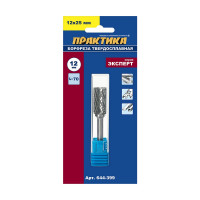 Фреза по металлу твердосплавная (12х25 мм; хвостовик 6 мм) ПРАКТИКА 644-399
