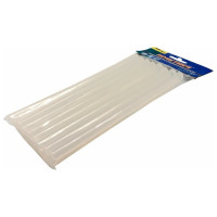 Клей белый, прозрачный (16 шт; 11х200 мм) для клеевого пистолета ПРАКТИКА 641-602