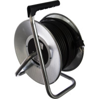 Силовой удлинитель на металлической катушке LUX К4-Е-30 30м 4 розетки с з/к 45130 4606400419464