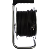 Силовой удлинитель на металлической катушке LUX К4-Е-30 30м 4 розетки с з/к 45130 4606400419464