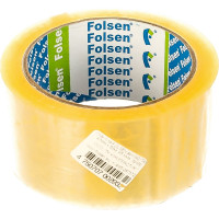 Упаковочная лента Folsen 48ммx66м прозрачная Hot-melt PP 45мк 0421748