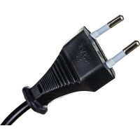 Шнур для бра с проходным выключателем, черный ШВВП 2х0,75 1,7м UNIVersal А1060 Ч