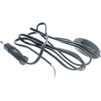 Шнур для бра с проходным выключателем, черный ШВВП 2х0,75 1,7м UNIVersal А1060 Ч