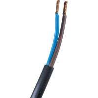 Провод с выключателем и евровилкой 2м, duwi 2х0.75мм², 2,5А,черный, 05681 2