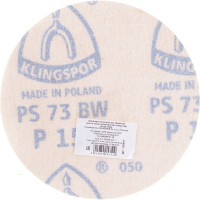 Круг шлифовальный на липучке для обработки красок, лаков и шпаклевок (125 мм; Р150) KLINGSPOR 302074