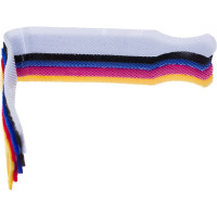 Набор цветных нейлоновых стяжек с липучкой для шнуров/проводов 5шт, 1.2х20см LUX 4606400613664