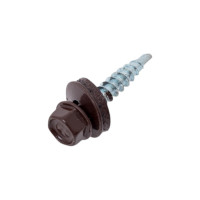 Кровельный саморез Kenner 4,8х29 RAL8017 тёмно-коричневый 300шт ск298017ф