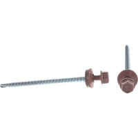 Кровельный саморез Kenner 4,8х70 RAL3009 оксидно-красный 100шт ск703009ф