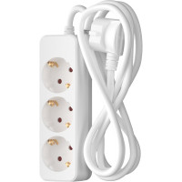 Сетевой удлинитель 1х3, 3м, 16А, с заземлением, белый ФОТОН 16-33Е 11848