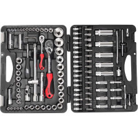 Набор торцевых головок и вставок (1/4&1/2, 12-гранные, в кейсе, 110 предметов) JTC T110B-B72