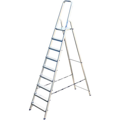 Алюминиевая стремянка Алюмет 9 ступеней. Серия AM709