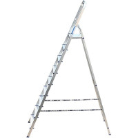 Алюминиевая стремянка Алюмет 9 ступеней. Серия AM709