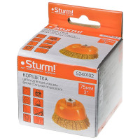 Корщетка-насадка для УШМ тип чашка Sturm М14 5240102