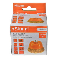 Корщетка-насадка для УШМ тип чашка Sturm М14 5240102