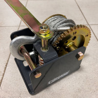 Барабанная лебёдка Сорокин 1 т, 12 м, с червячным приводом 4.10