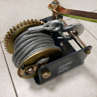 Барабанная лебёдка Сорокин 1 т, 12 м, с червячным приводом 4.10