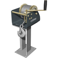 Барабанная лебёдка Сорокин 1 т, 12 м, с червячным приводом 4.10