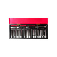 Набор глубоких шестигранных торцевых головок 1/2" 10-32мм 17шт JTC-K4171