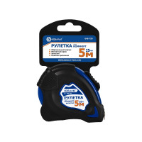 Рулетка Комфорт (5м x 25мм) обрезиненный корпус КОБАЛЬТ 646-799