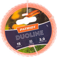 Леска Duoline (15 м; 3 мм; скрученный квадрат; двухцветная) PATRIOT 805401171