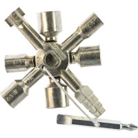 Ключ для электрошкафов с битой и переходником Knipex KN-001101